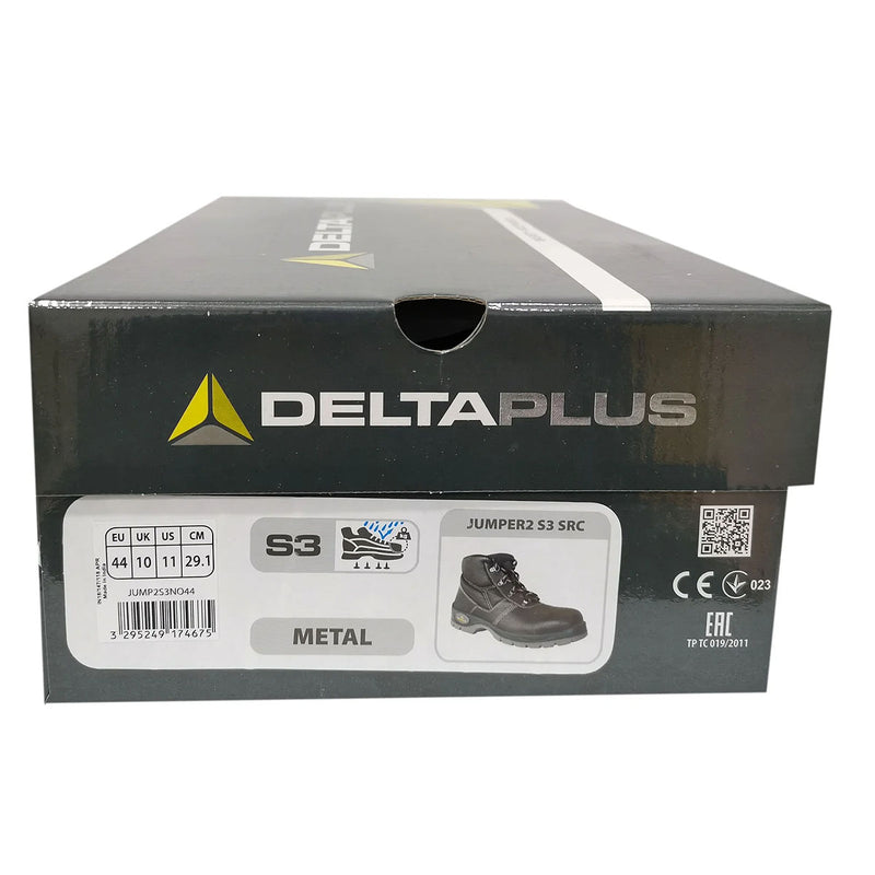 Giày bảo hộ cổ cao Delta Plus JUMPER3 S3 SRC phần bảo vệ bằng Inox