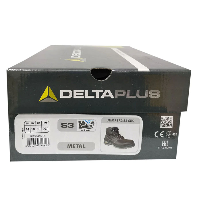 Giày bảo hộ cổ cao Delta Plus JUMPER3 S3 SRC phần bảo vệ bằng Inox