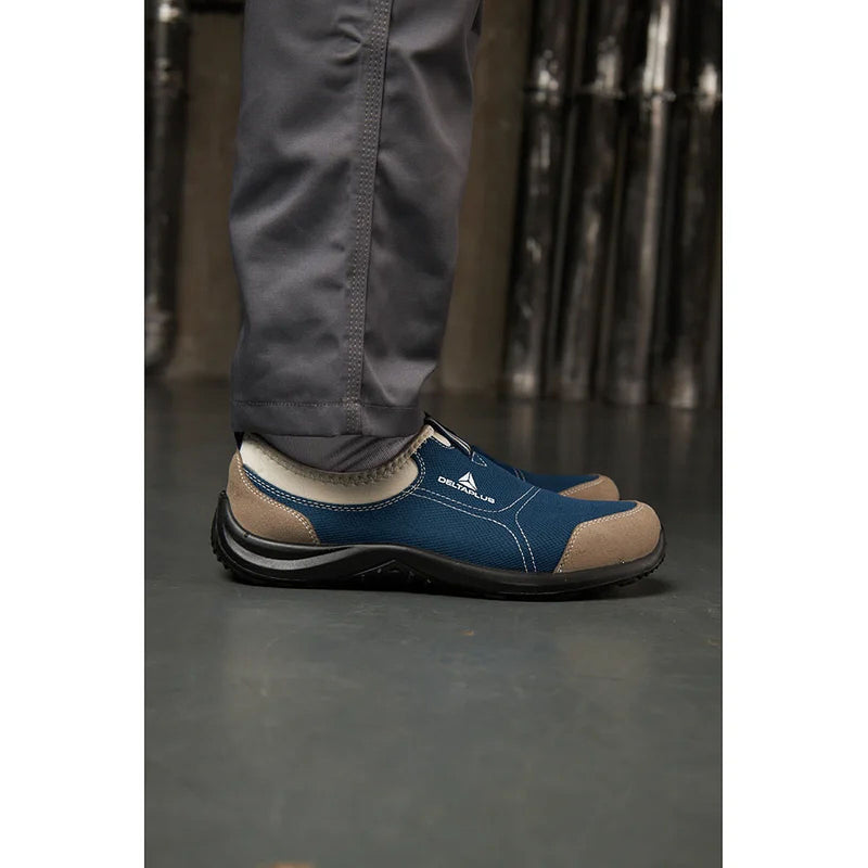 Giày bảo hộ cổ thấp Delta Plus Miami S1P SRC phần bảo vệ bằng Inox