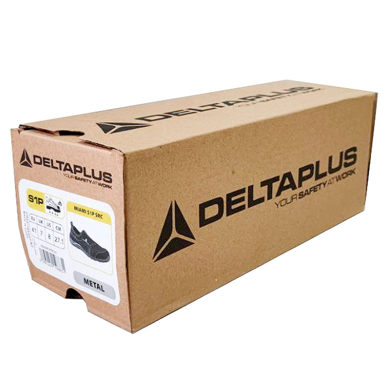 Giày bảo hộ cổ thấp Delta Plus Miami S1P SRC phần bảo vệ bằng Inox