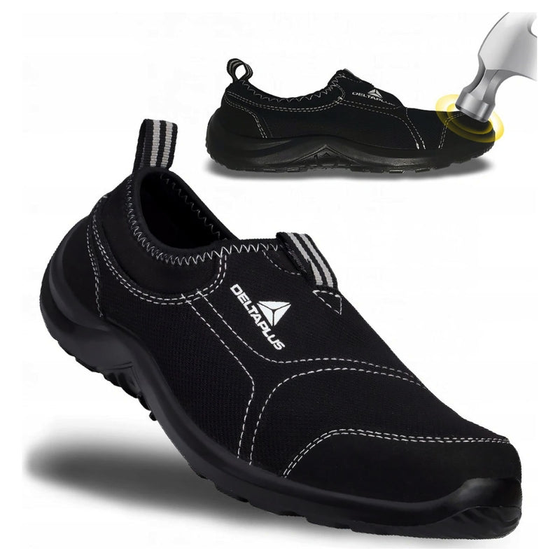 Giày bảo hộ cổ thấp Delta Plus Miami S1P SRC phần bảo vệ bằng Inox