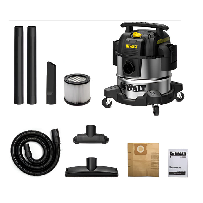 Máy hút bụi đa năng Dewalt DXV25S công suất 3000W, dung tích 24 lít, 3 chức năng (ướt/khô/thổi)