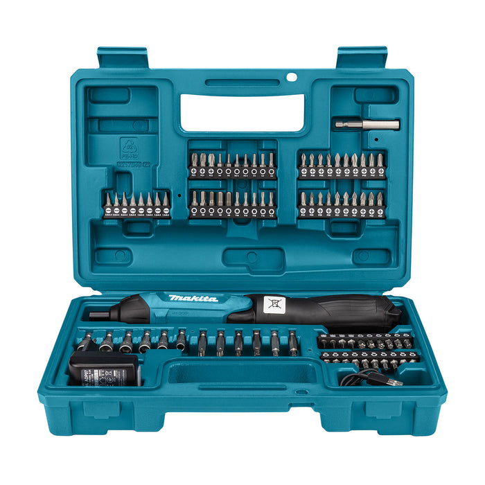 Máy vặn vít gập Makita DF001DW dùng Pin 3.6V, đuôi lục giác 6.35mm (1/4 inch)