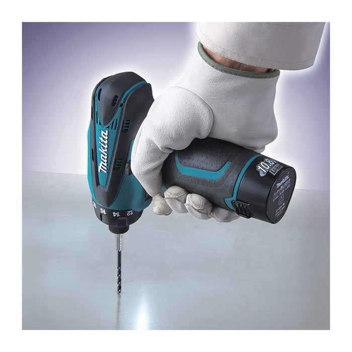 Máy khoan gỗ thép Makita DF030D dùng Pin 10.8V, đuôi lục giác 6.35mm ( 1/4 inch )