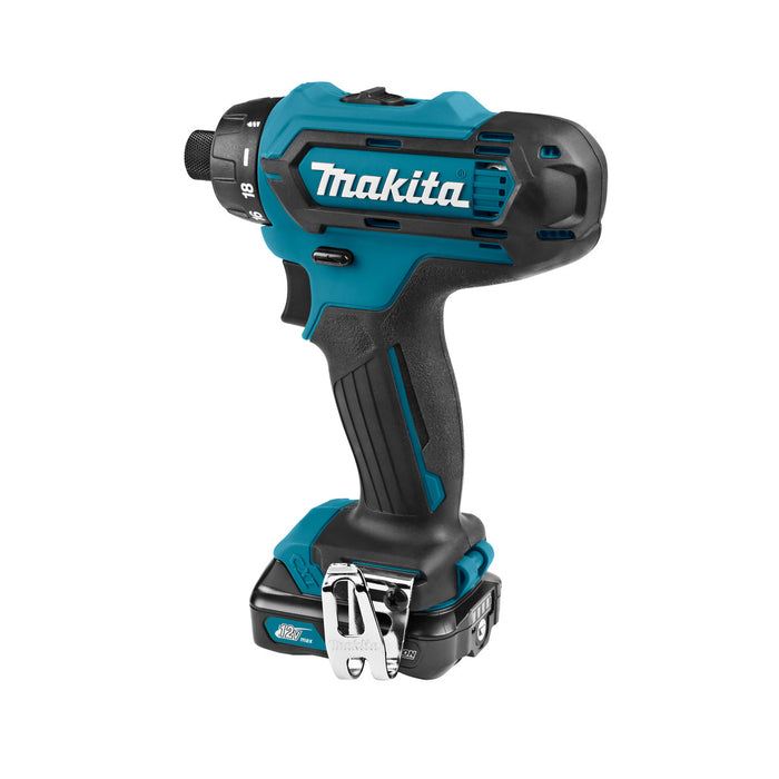 Máy khoan gỗ thép Makita DF031D dùng Pin 12Vmax CXT, đuôi lục giác 6.35mm ( 1/4 inch )