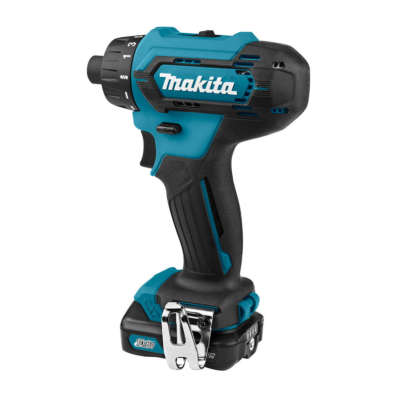 Máy khoan gỗ thép Makita DF033D dùng Pin 12Vmax CXT, đuôi lục giác 6.35mm ( 1/4 inch )