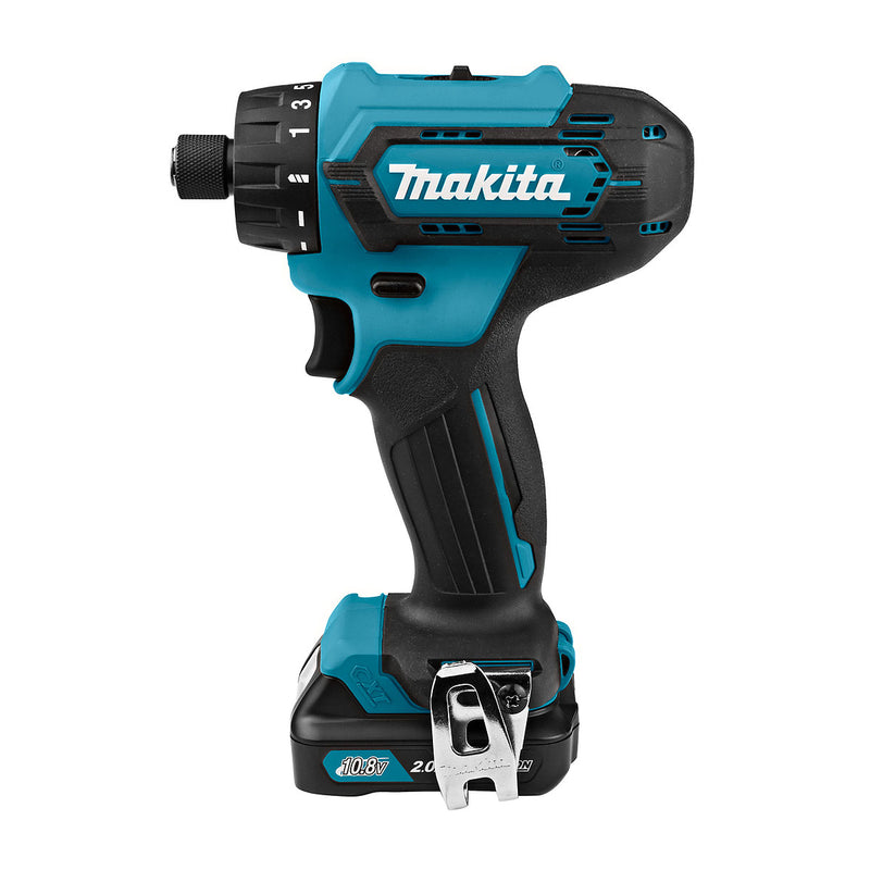 Máy khoan gỗ thép Makita DF033D dùng Pin 12Vmax CXT, đuôi lục giác 6.35mm ( 1/4 inch )