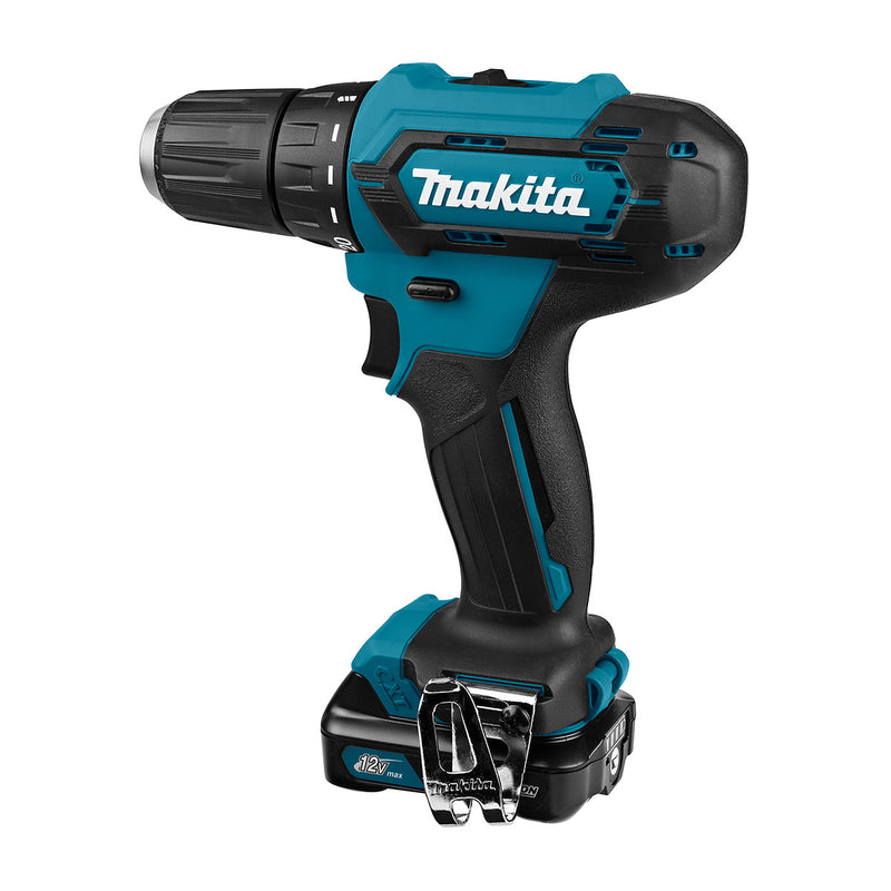 Máy khoan gỗ thép Makita DF333D dùng Pin 12Vmax CXT đầu kẹp 10mm
