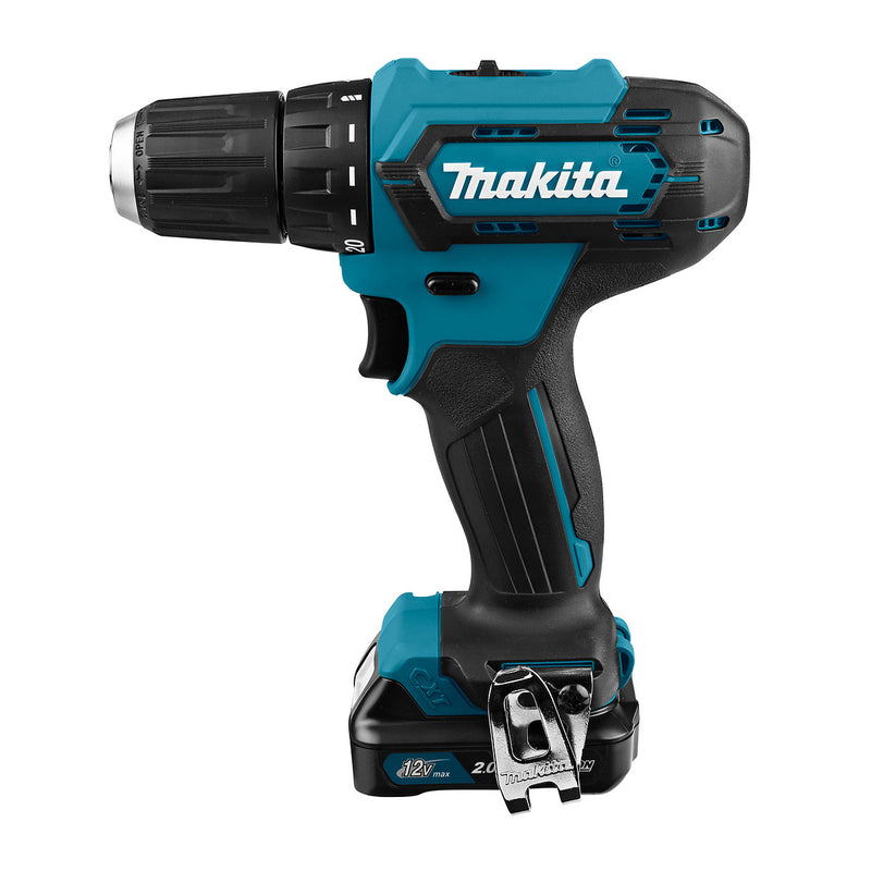 Máy khoan gỗ thép Makita DF333D dùng Pin 12Vmax CXT đầu kẹp 10mm