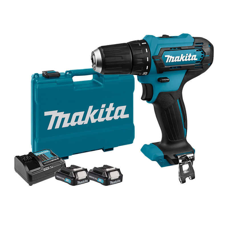 Máy khoan gỗ thép Makita DF333D dùng Pin 12Vmax CXT đầu kẹp 10mm