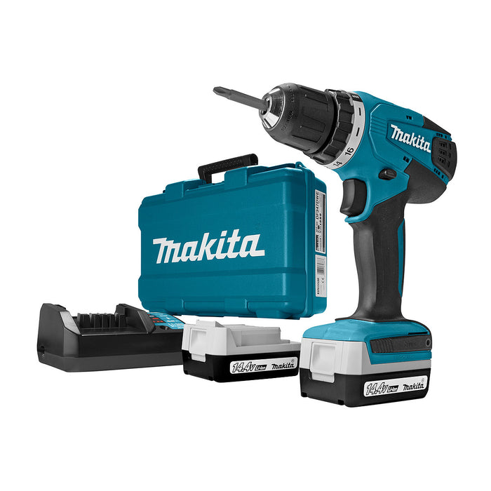 Máy khoan gỗ thép Makita DF347D dùng Pin 14.4V đầu kẹp 10mm