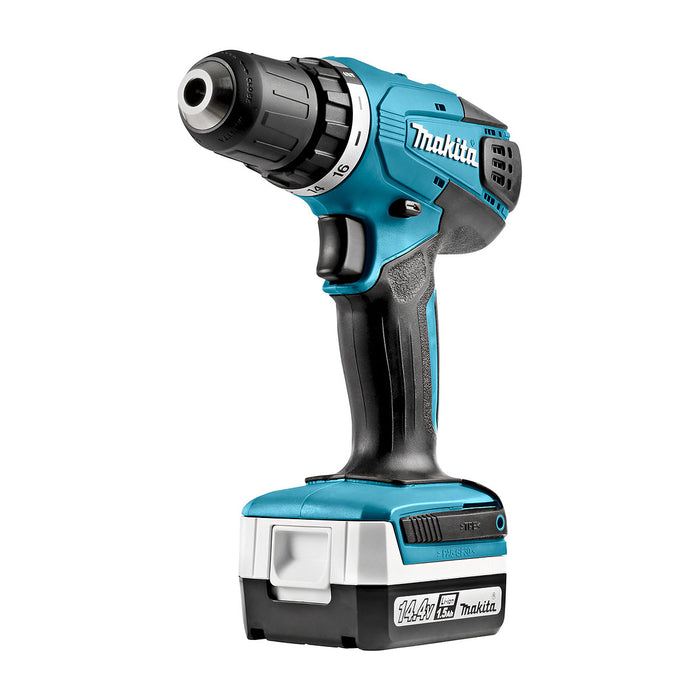 Máy khoan gỗ thép Makita DF347D dùng Pin 14.4V đầu kẹp 10mm