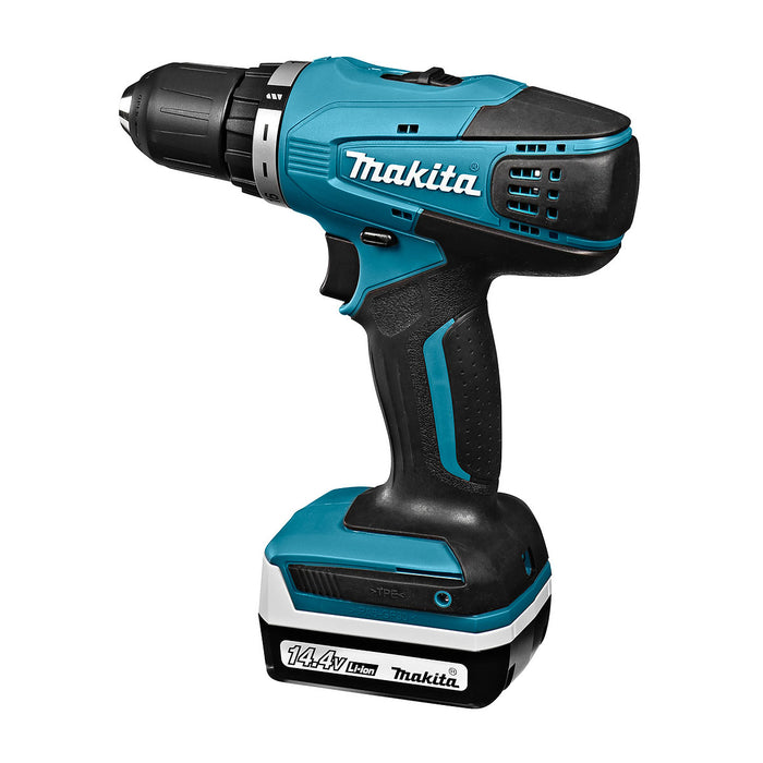 Máy khoan gỗ thép Makita DF347D dùng Pin 14.4V đầu kẹp 10mm