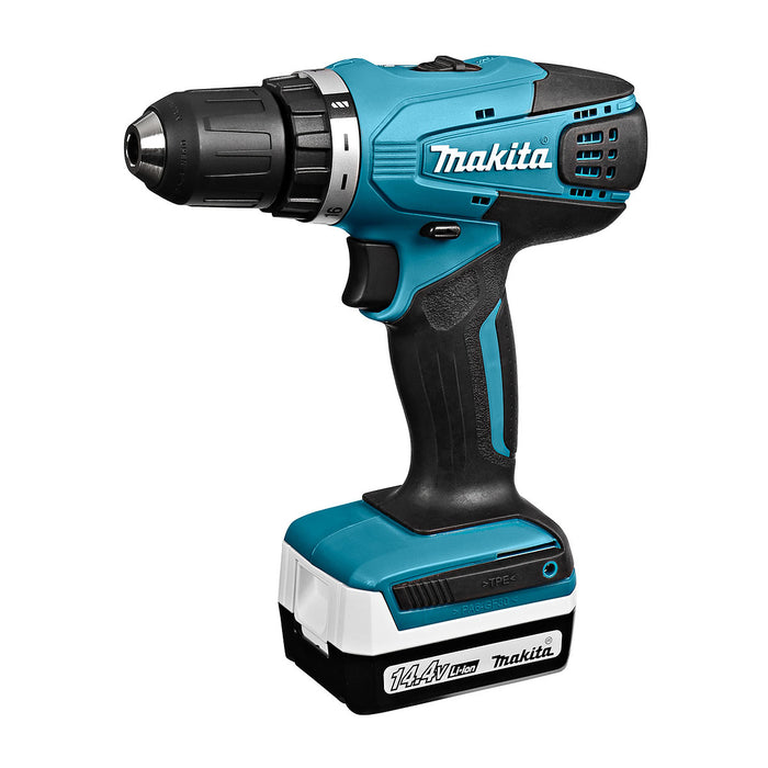 Máy khoan gỗ thép Makita DF347D dùng Pin 14.4V đầu kẹp 10mm