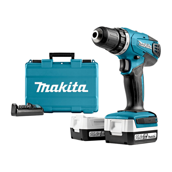 Máy khoan gỗ thép Makita DF347D dùng Pin 14.4V đầu kẹp 10mm