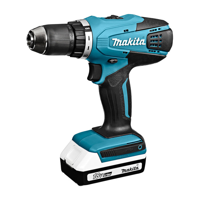 Máy khoan gỗ thép Makita DF457D dùng Pin 18V ( dòng G tiết kiệm ) đầu kẹp 13mm