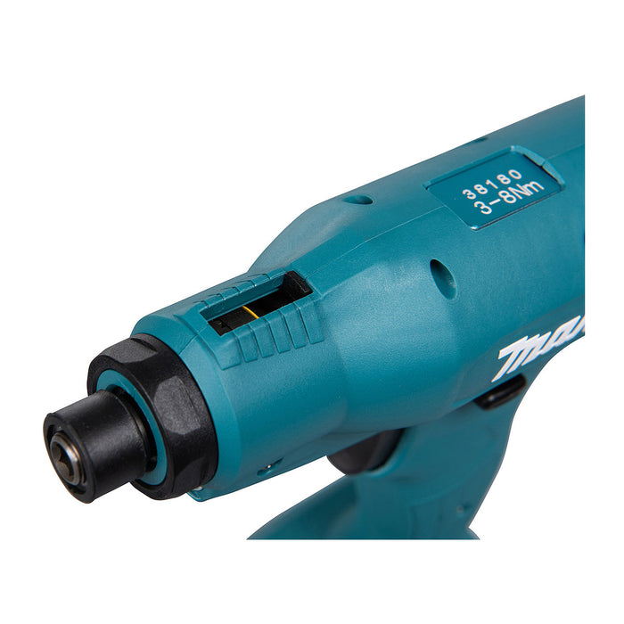 Máy vặn vít Makita DFT087F dùng Pin 18V LXT lực siết 3-8Nm, đuôi lục giác 6.35mm (1/4 inch) (Tiêu chuẩn công nghiệp dùng cho nhà máy)