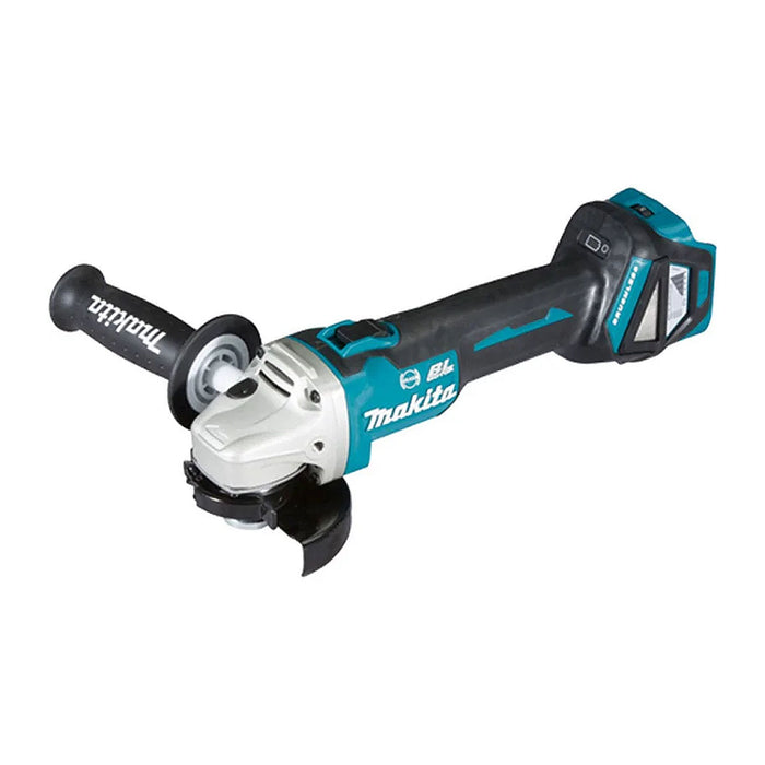 Máy mài góc Makita DGA413 dùng pin 18V LXT, đường kính lưỡi 100mm, công tắc trượt, công nghệ ADT, AFT