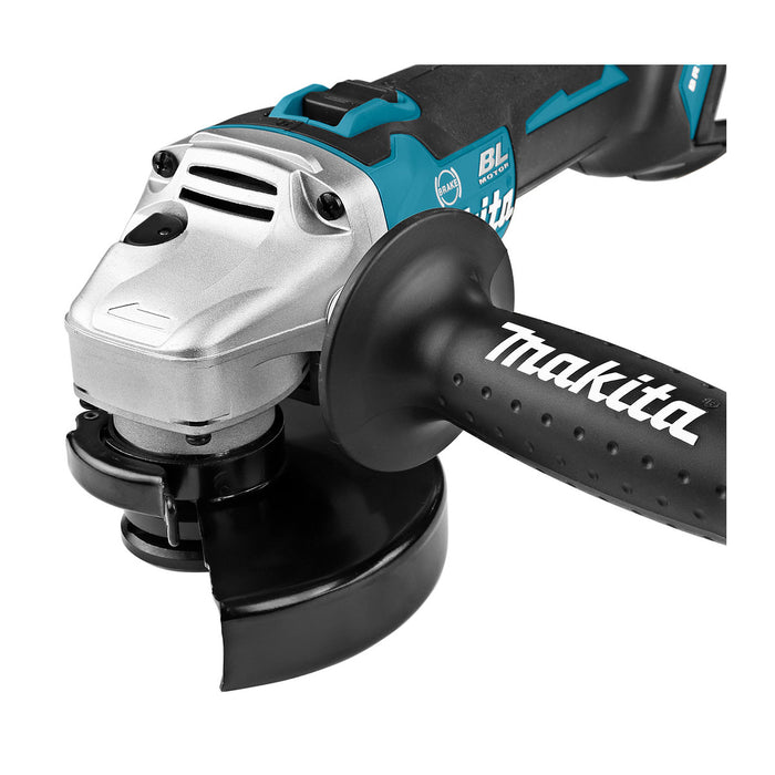 Máy mài góc Makita DGA506 dùng pin 18V LXT, đường kính lưỡi 125mm, công tắc trượt, công nghệ ADT, AFT