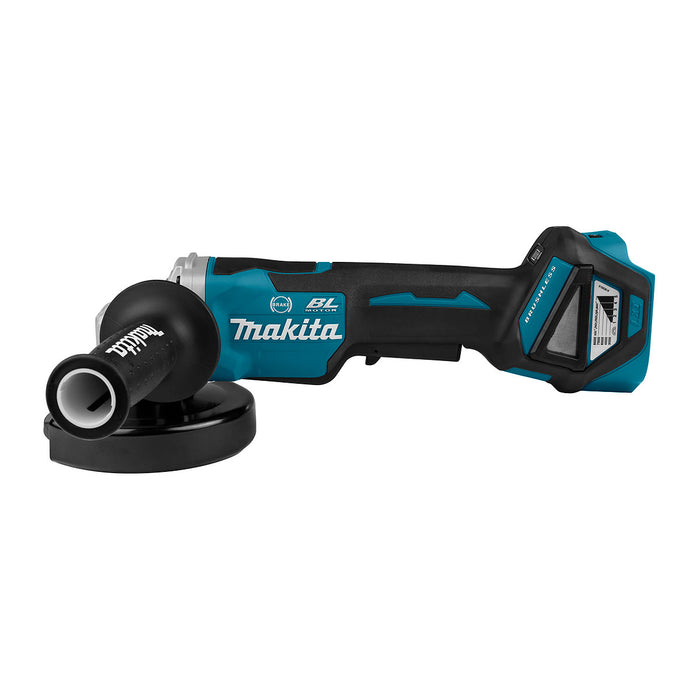 Máy mài góc Makita DGA518 dùng pin 18V LXT, đường kính lưỡi 125mm, công tắc bóp, công nghệ ADT, AFT, AWS