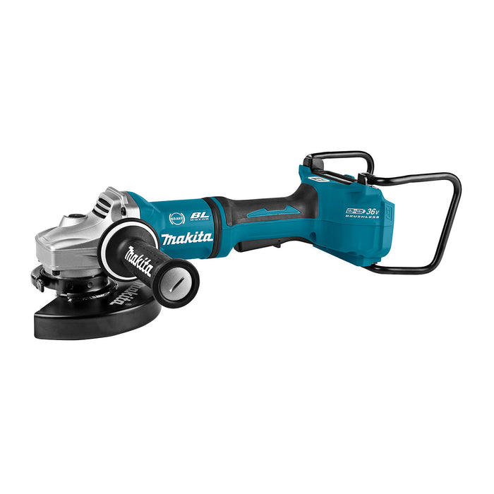 Máy mài góc Makita DGA701 dùng pin 18V LXT x2, đường kính lưỡi 180mm, công tắc bóp, công nghệ AWS
