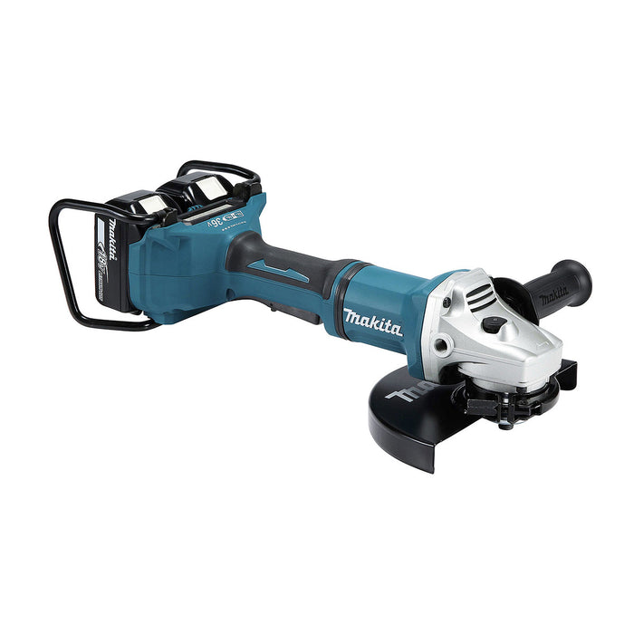 Máy mài góc Makita DGA900 dùng pin 18V x2, đường kính lưỡi 230mm, công tắc bóp, công nghệ ADT, AFT