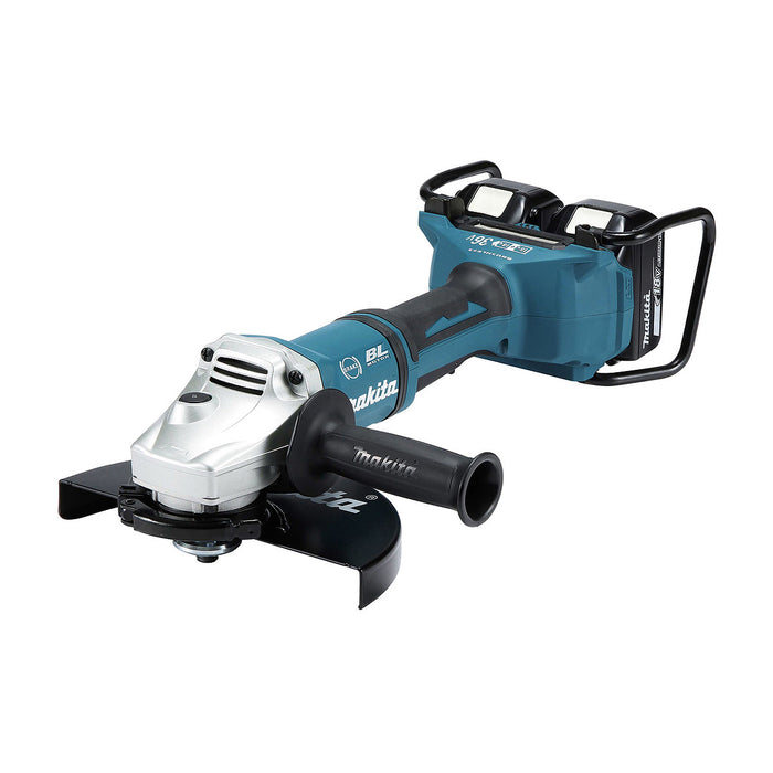 Máy mài góc Makita DGA900 dùng pin 18V x2, đường kính lưỡi 230mm, công tắc bóp, công nghệ ADT, AFT