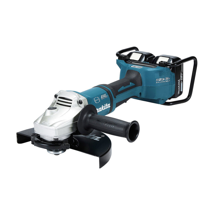 Máy mài góc Makita DGA901 dùng pin 18V x2 LXT, đường kính lưỡi 230mm, công tắc bóp, công nghệ ADT, AFT, AWS