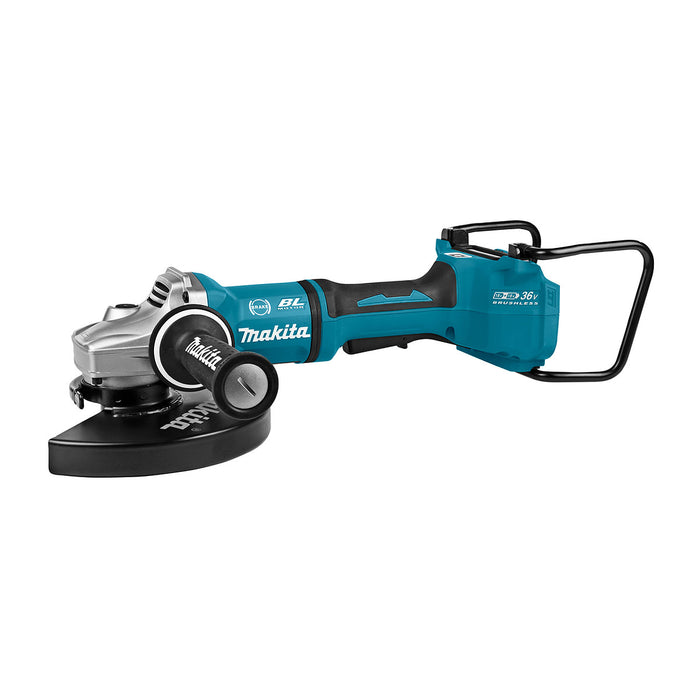 Máy mài góc Makita DGA901 dùng pin 18V x2 LXT, đường kính lưỡi 230mm, công tắc bóp, công nghệ ADT, AFT, AWS