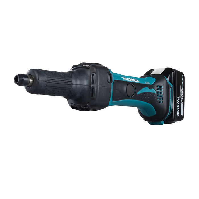 Máy mài khuôn Makita DGD800 dùng Pin 18V LXT chấu bóp 8mm, đường kính mũi mài 38mm, nòng dài, công tắc trượt