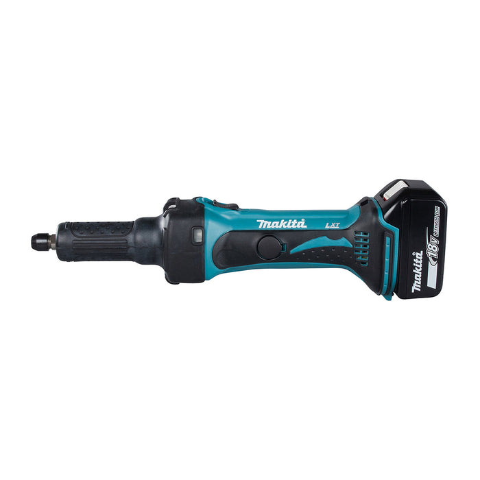 Máy mài khuôn Makita DGD800 dùng Pin 18V LXT chấu bóp 8mm, đường kính mũi mài 38mm, nòng dài, công tắc trượt