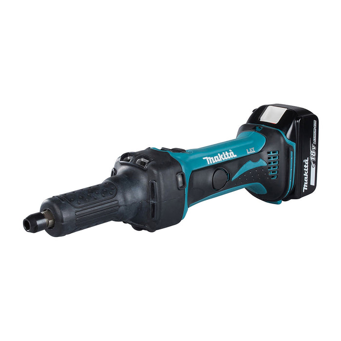 Máy mài khuôn Makita DGD800 dùng Pin 18V LXT chấu bóp 8mm, đường kính mũi mài 38mm, nòng dài, công tắc trượt