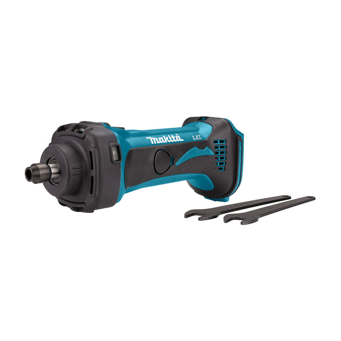 Máy mài khuôn Makita DGD801 dùng Pin 18V LXT chấu bóp 8mm, đường kính mũi mài 36mm, nòng ngắn, công tắc trượt