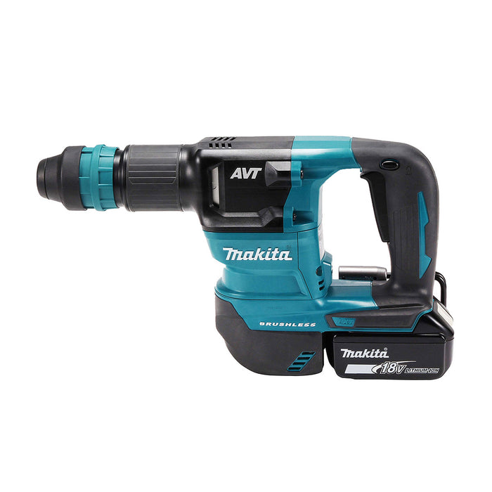 Máy đục bê tông Makita DHK180 dùng Pin 18V LXT đuôi gài SDS-Plus, công nghệ AVT