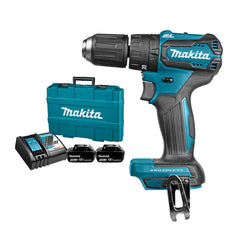 DHP483RFE: Thân máy + Sạc nhanh (DC18RC) + 2 pin 3.0Ah (BL1830B) + Vali