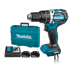 DHP484RFE: Thân máy + Sạc nhanh(DC18RC) + 2 pin 3.0Ah(BL1830B) + Vali