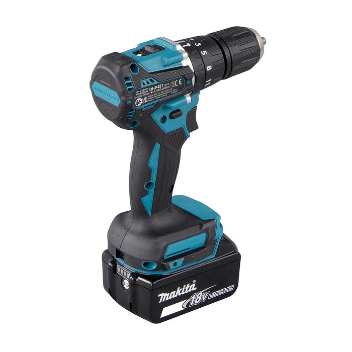 Máy khoan búa Makita DHP487 dùng Pin 18V LXT đầu kẹp 13mm