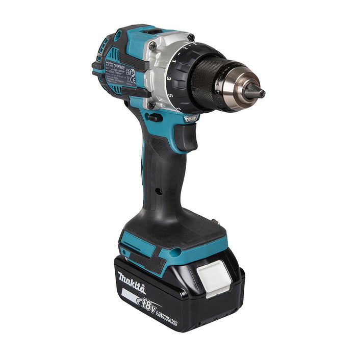 Máy khoan búa Makita DHP489 dùng Pin 18V LXT đầu kẹp 13mm