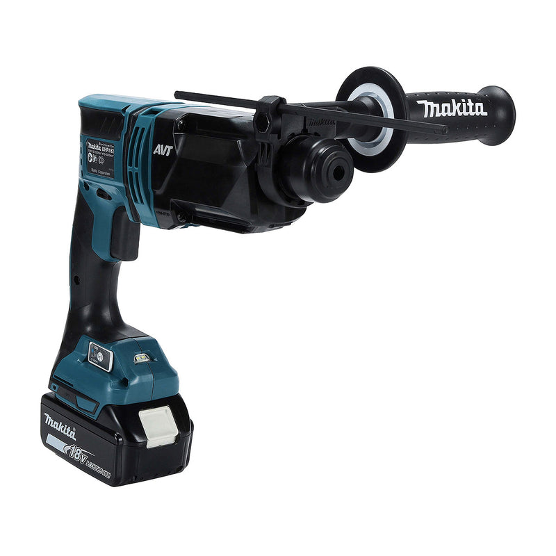 Máy khoan bê tông 3 chức năng Makita DHR182 dùng Pin 18V LXT, khả năng khoan 18mm đuôi gài SDS-Plus, công nghệ AVT, AWS