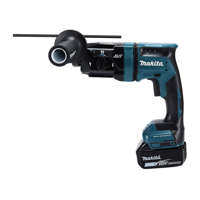 Máy khoan bê tông 3 chức năng Makita DHR182 dùng Pin 18V LXT, khả năng khoan 18mm đuôi gài SDS-Plus, công nghệ AVT, AWS