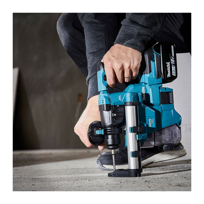 Máy khoan bê tông Makita DHR183 dùng Pin 18V LXT, khả năng khoan 18mm đuôi gài SDS-Plus, công nghệ AVT