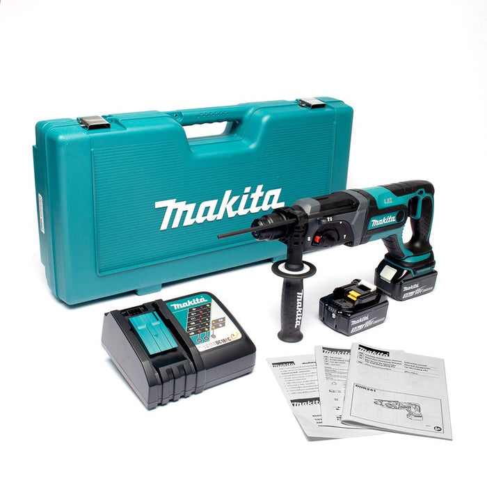 Máy khoan bê tông 3 chức năng Makita DHR241 dùng Pin 18V LXT khả năng khoan 20mm, đuôi gài SDS-Plus