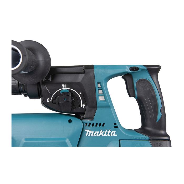 Máy khoan bê tông 3 chức năng Makita DHR242 dùng Pin 18V LXT khả năng khoan 24mm, đuôi gài SDS-Plus