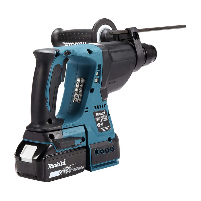 Máy khoan bê tông 3 chức năng Makita DHR242 dùng Pin 18V LXT khả năng khoan 24mm, đuôi gài SDS-Plus