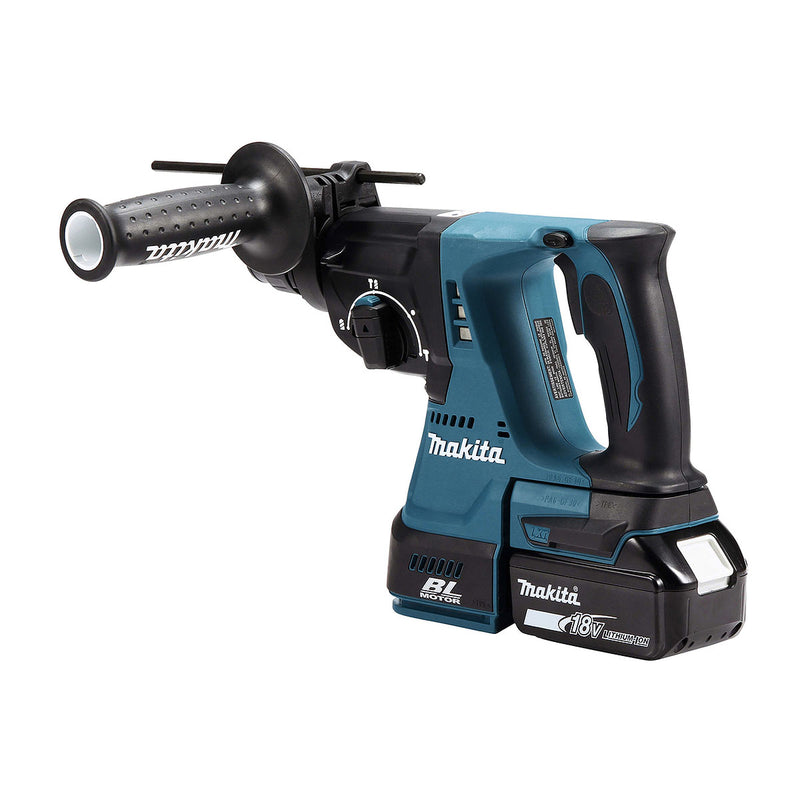 Máy khoan bê tông 3 chức năng Makita DHR242 dùng Pin 18V LXT khả năng khoan 24mm, đuôi gài SDS-Plus