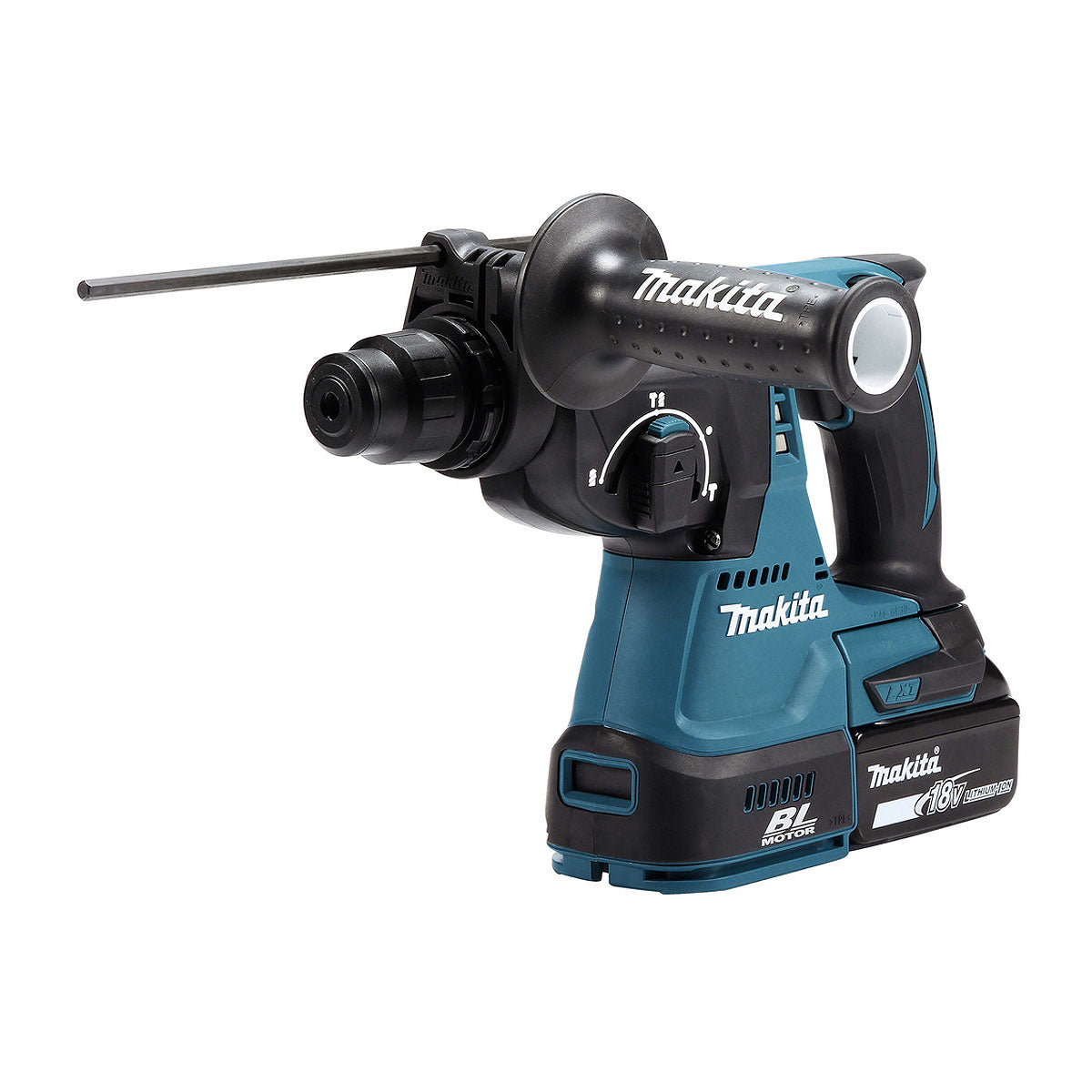 Máy khoan bê tông 3 chức năng Makita DHR242 dùng Pin 18V LXT khả năng khoan 24mm, đuôi gài SDS-Plus