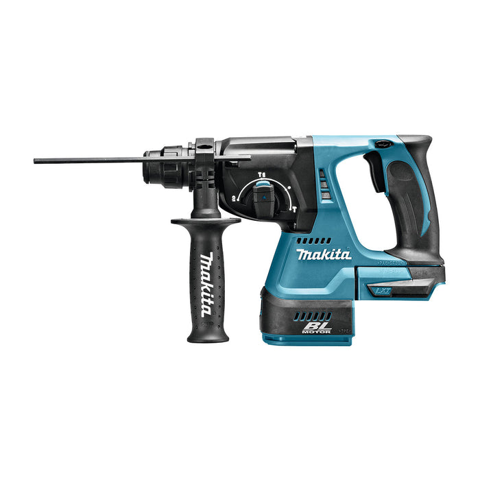 Máy khoan bê tông 3 chức năng Makita DHR242 dùng Pin 18V LXT khả năng khoan 24mm, đuôi gài SDS-Plus