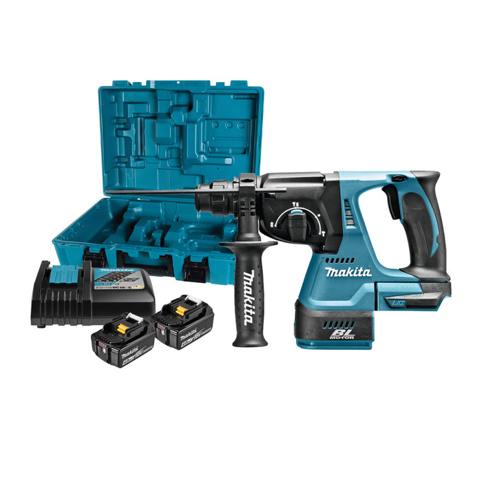Máy khoan bê tông 3 chức năng Makita DHR242 dùng Pin 18V LXT khả năng khoan 24mm, đuôi gài SDS-Plus