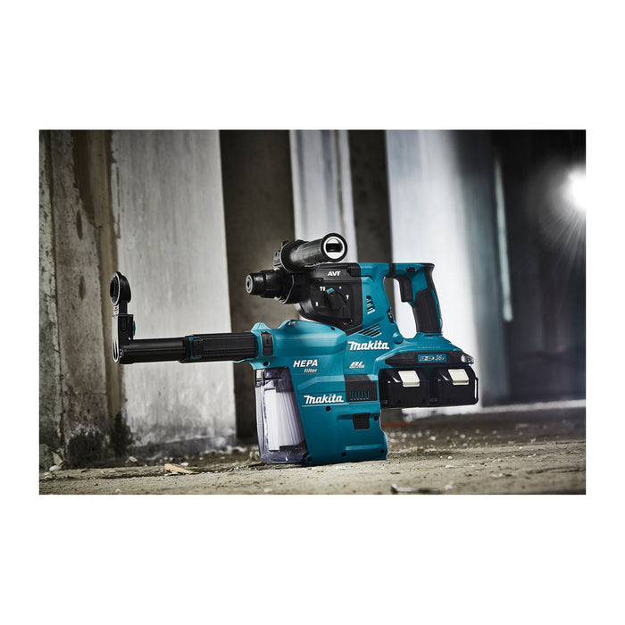 Máy khoan bê tông 3 chức năng Makita DHR280 dùng Pin 18V x2 LXT khả năng khoan 28mm đuôi gài SDS-Plus, công nghệ AVT