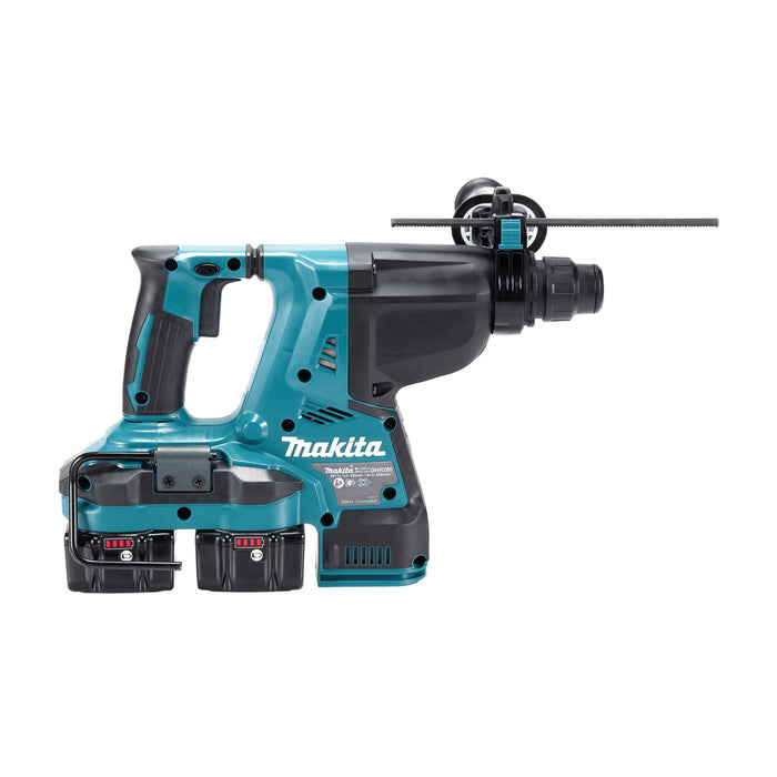 Máy khoan bê tông 3 chức năng Makita DHR280 dùng Pin 18V x2 LXT khả năng khoan 28mm đuôi gài SDS-Plus, công nghệ AVT
